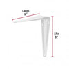 ESCUADRA ESTANTE TRUPER BLANCA #ME-8B 6" X 8" (CAJA DE 12 PZAS.) (44006)