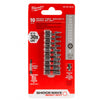 SET DE PUNTAS 25MM TORX DE SEGURIDAD 10PZS MILWAUKEE