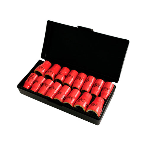 Estuche 16 dados aislados cuadrante 3/8"