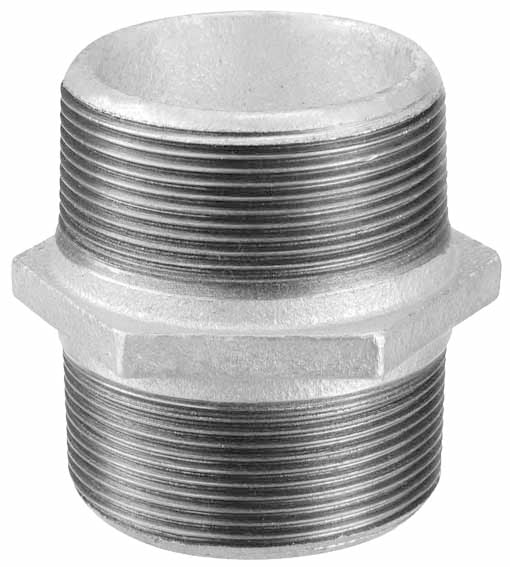 NIPLE HEXAGONO GALV. 1.1/2" TUPY (ISO 9002)