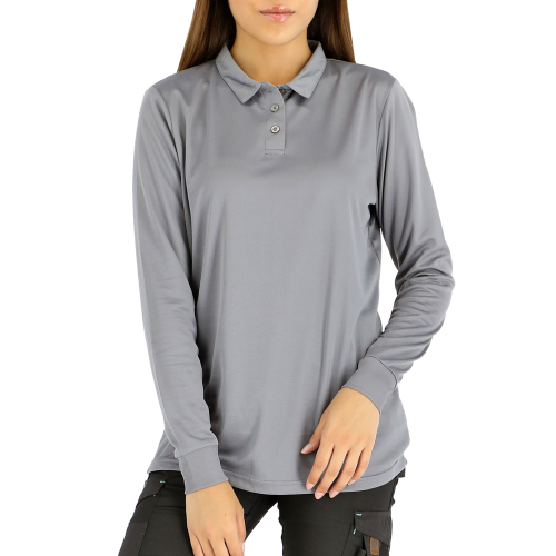 POLERA COOLDRY QUEBEC MANGA LARGA MUJER GRIS XL