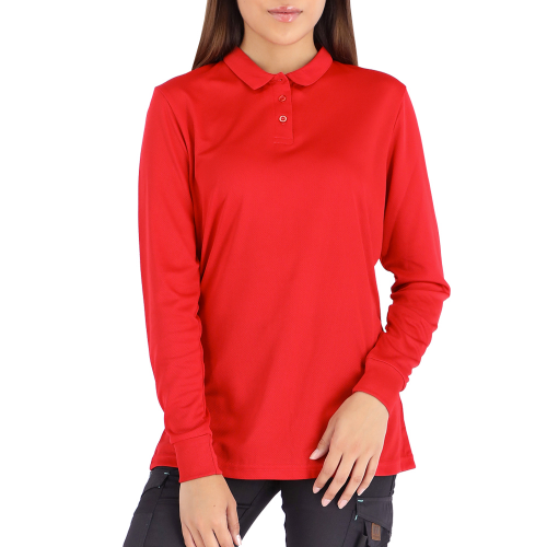 POLERA COOLDRY QUEBEC MANGA LARGA MUJER ROJO M