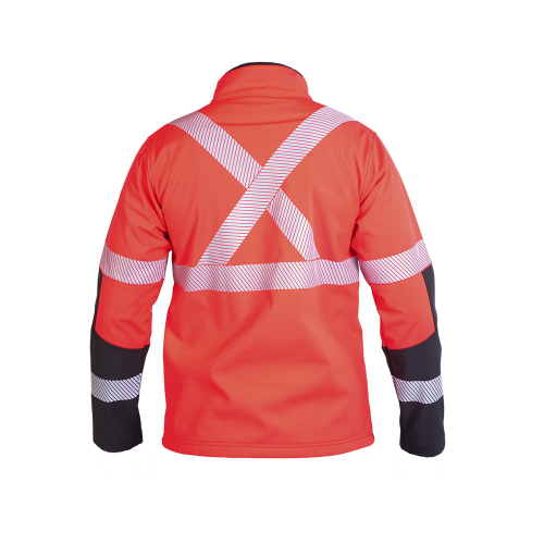 CHAQUETA SOFTSHELL HW OKLAN ROJO FLUOR S