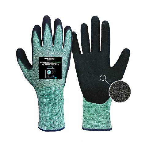 Guante Multiflex Recycled Poliester Latex Foam 9/M