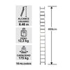 ESCALERA ALUMINIO RECTA SIMPLE 4.88 M. CUPRUM
