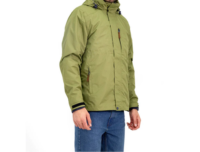 PARKA DESMONTABLE QUEBEC OTTAWA 3 EN 1 VERDE OLIVA XXXL