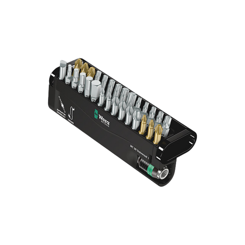 Set puntas universales 1/4con estuche 30 piezas Wera