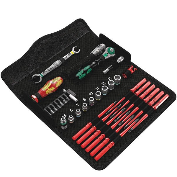 Set de Herramientas Kraftform Kompakt W1 mantenimiento 35 piezas 1000V VDE Wera