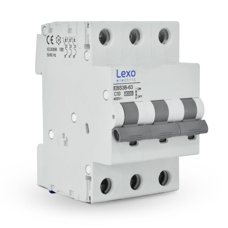 INTERRUPTOR AUTOMÁTICO 3X10A CURVA C 10KA