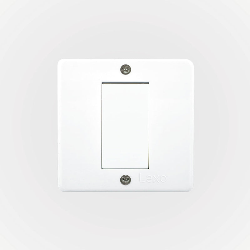 CASQUETE IP20 CON INTERRUPTOR SIMPLE 9/24 10A 250V BLANCO