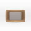 INTERRUPTOR SIMPLE 9/24 TECLON 73 MM 10A 250V BEIGE ARMADO TITANIO