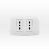 TOMA CORRIENTE DOBLE 10A MAS 10/16A 250V BLANCO ARMADO