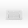 INTERRUPTOR DOBLE 9/15 TECLON 35.6 MM 10A 250V BLANCO ARMADO