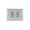 TOMA CORRIENTE ANDES DOBLE 10A 250V SILVER ARMADO