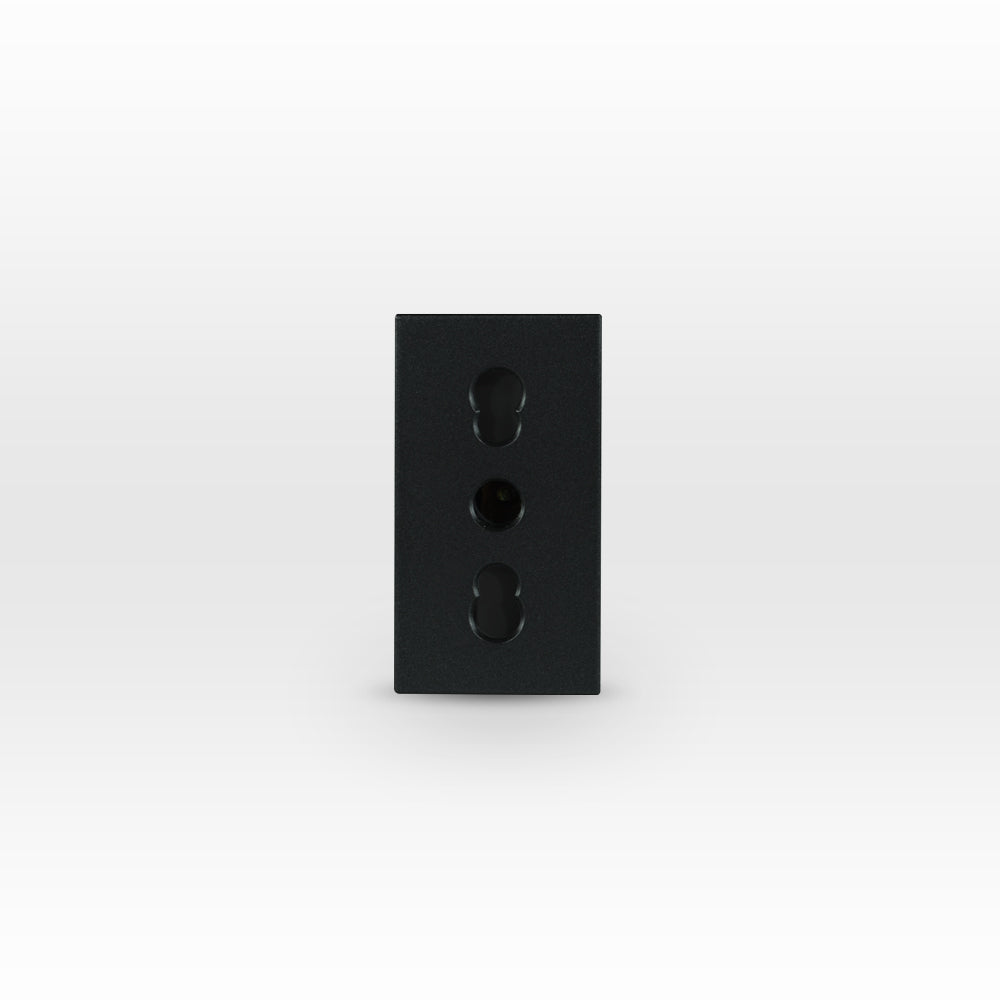 MÓDULO TOMA CORRIENTE 2P+T 10A/16A 250V GRAFITO