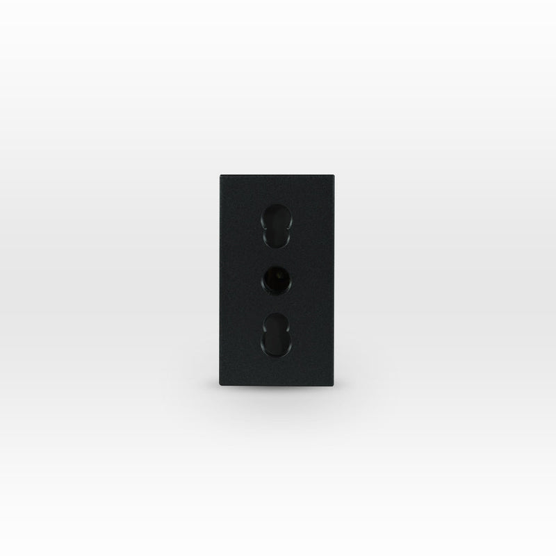 MÓDULO TOMA CORRIENTE 2P+T 10A/16A 250V GRAFITO