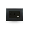 Toma corriente andes DÚPLEX 10/16A 250V BLACK armado