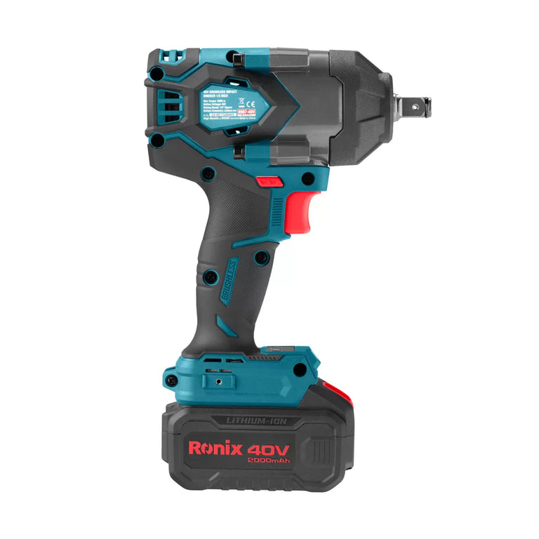 Llave Impacto Inalámbrica Ronix 8907 1/2" 800Nm