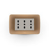 TOMA CORRIENTE TRIPLEX 10/16A 250V BEIGE/TITANIO