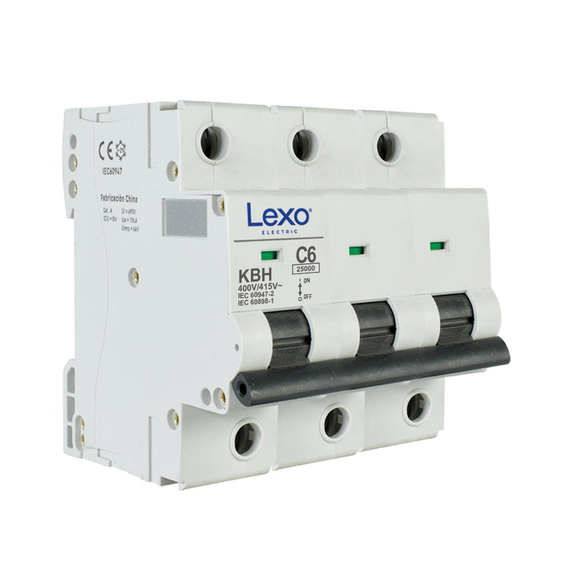 INTERRUPTOR AUTOMÁTICO 3X63A curva C 25kA