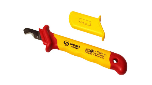 CUCHILLO PARA ELECTRICISTA CON CORTE TIPO GANCHO LARGO 170MM VDE 1000V(10272155)