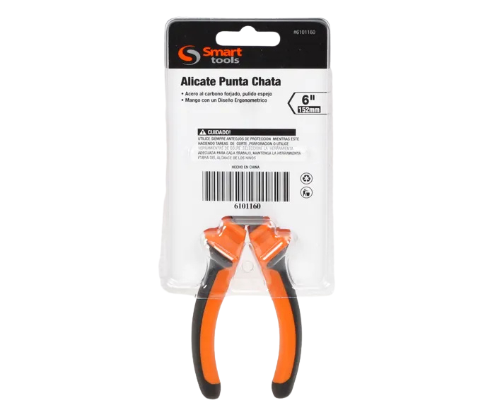 ALICATE PUNTA PLANA DE 6