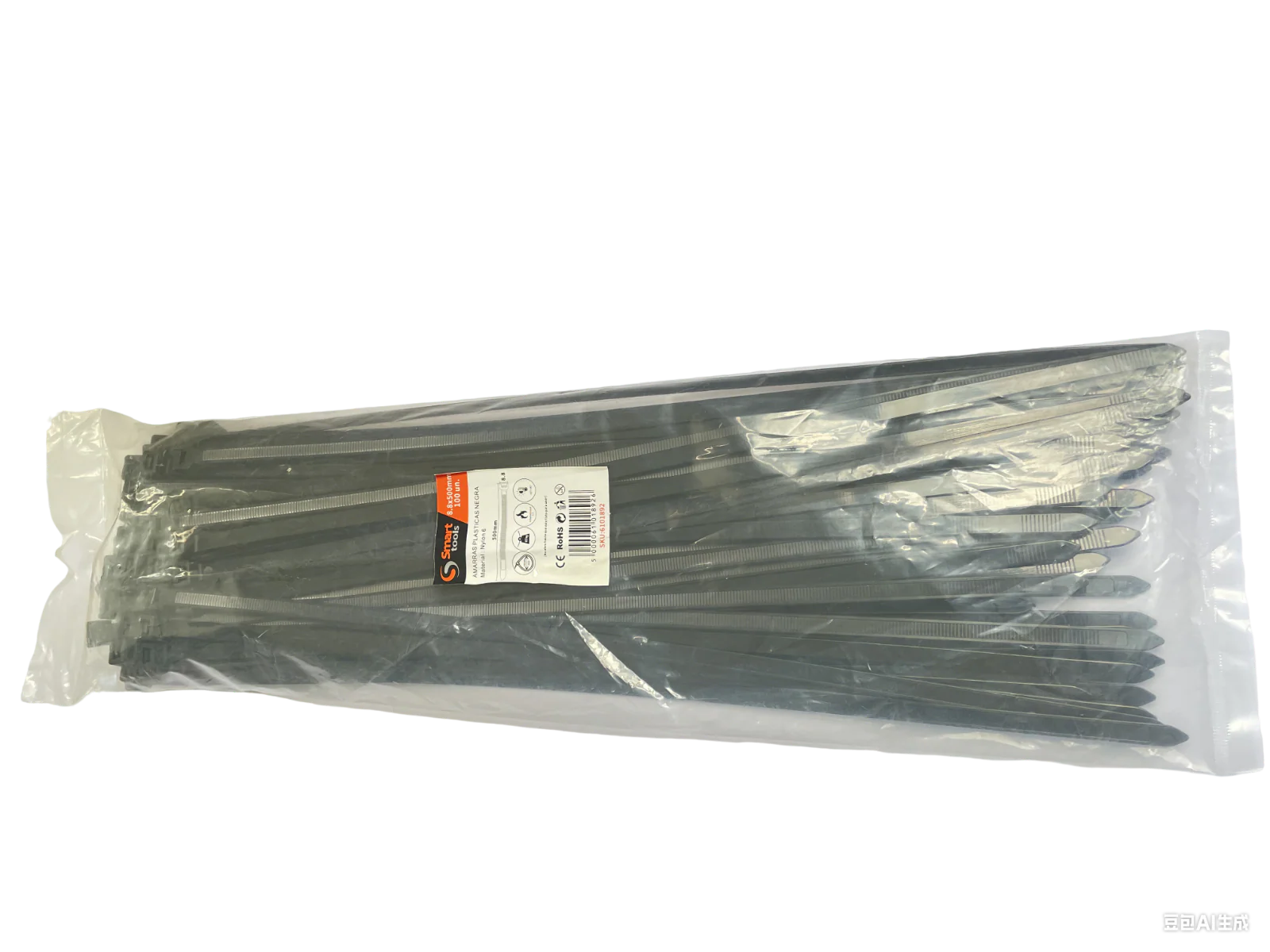 AMARRA PLASTICA NEGRA 8.8x500mm.100Unidades
