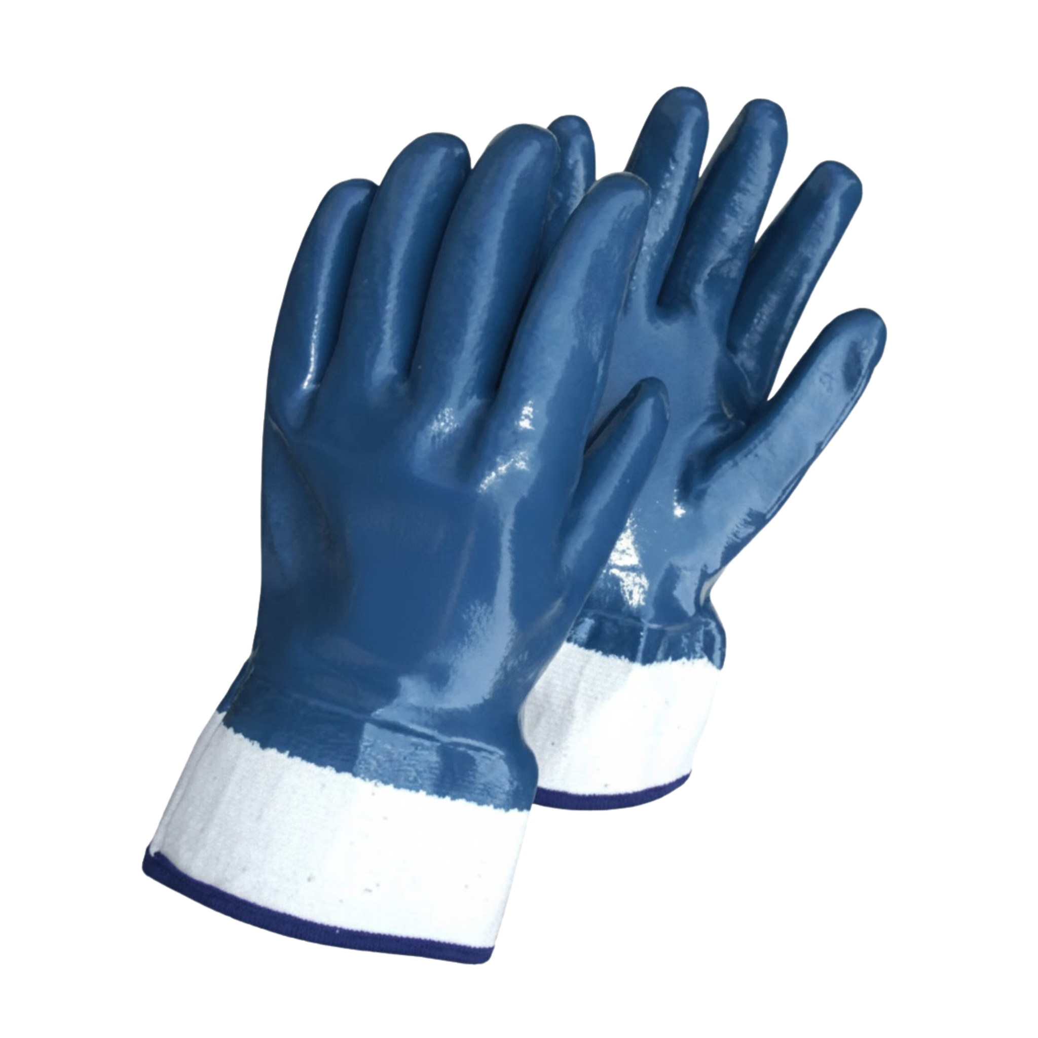 GUANTE NITRILO AZUL PUÑO SEGURIDAD (NITRO-A)