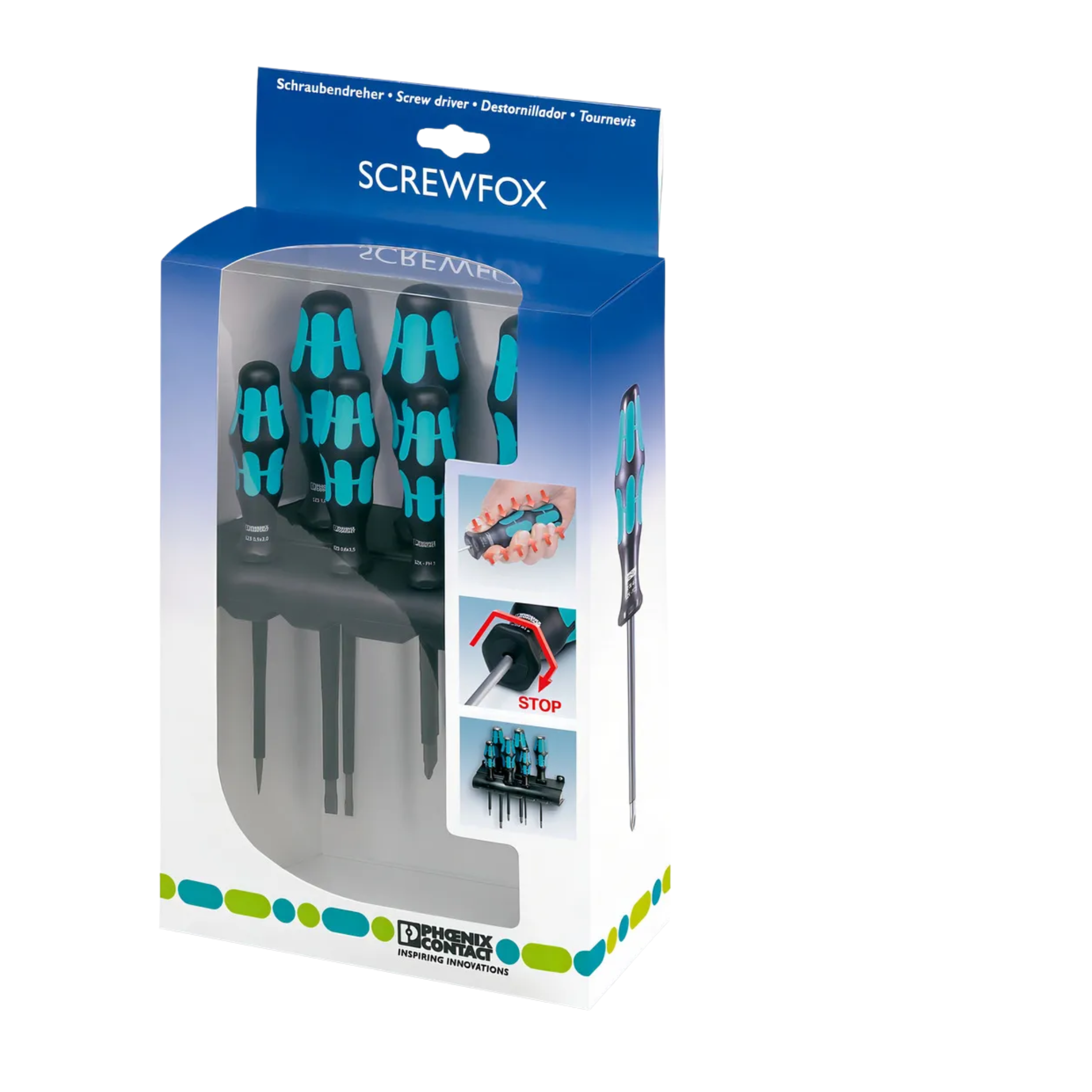 Set Destornilladores aislados SF-SL/PH SET VDE 6 piezas 1000V VDE Phoenix Contact