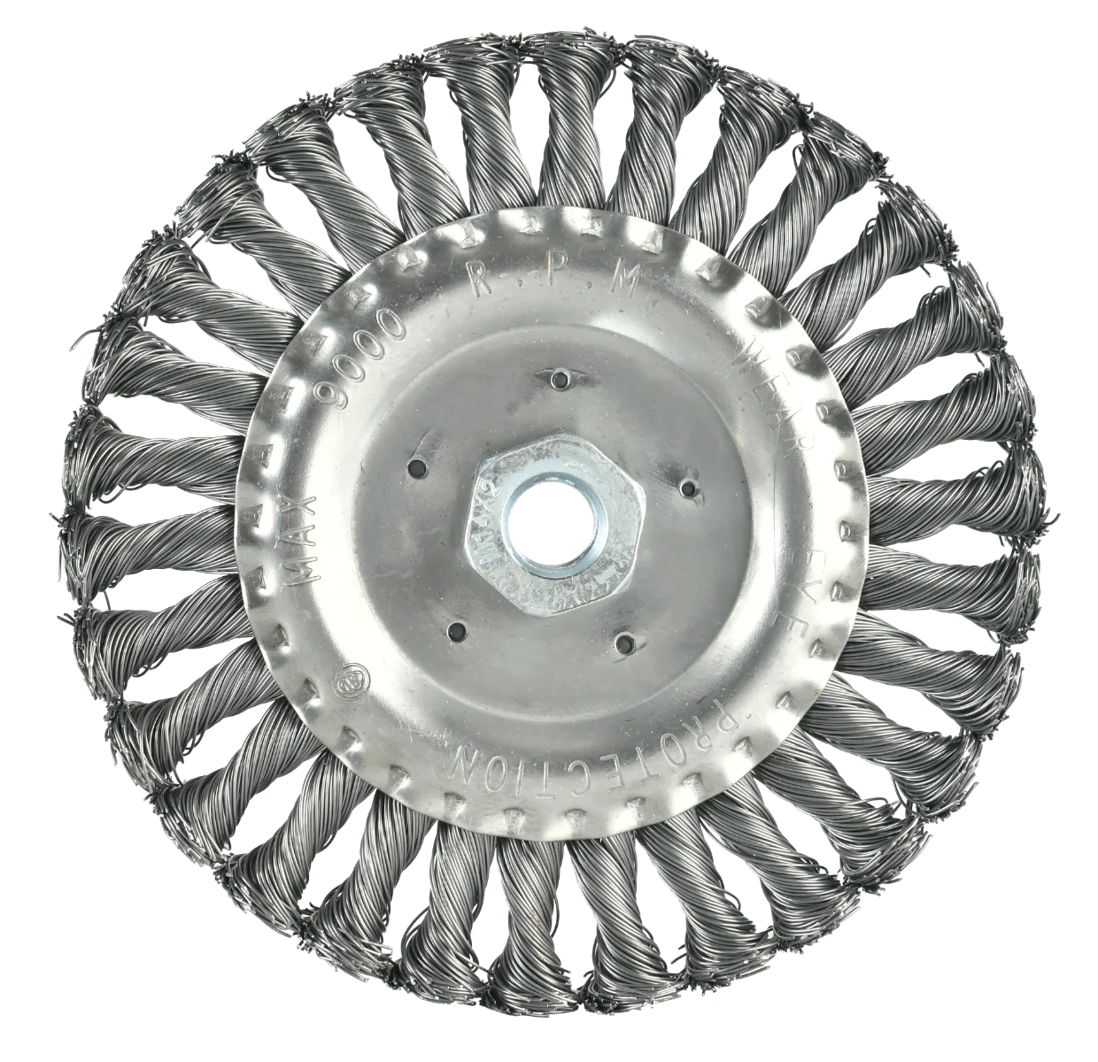 GRATA CIRCULAR ACERO TRENZADO 6 M14X2