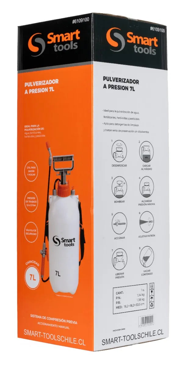 PULVERIZADOR A PRESION 7L
