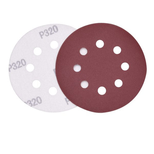10Pcs 125mmX80# DISCO LIJA VELCRO HARDEN