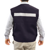 CHALECO GEOLOGO POPLIN ALASKA C/CINTA AZUL M