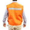 CHALECO GEOLOGO POPLIN ALASKA C/CINTA NARANJO L