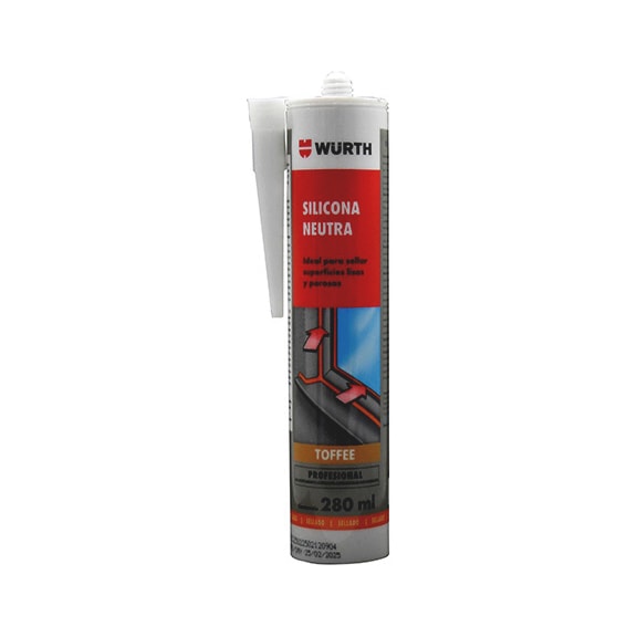 SILICONA NEUTRA TOFFEE 280 ML - WURTH