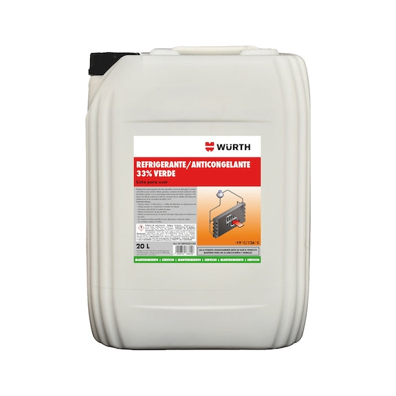 REFRIGERANTE ORGANICO 33% VERDE 20L - WURTH - WURTH