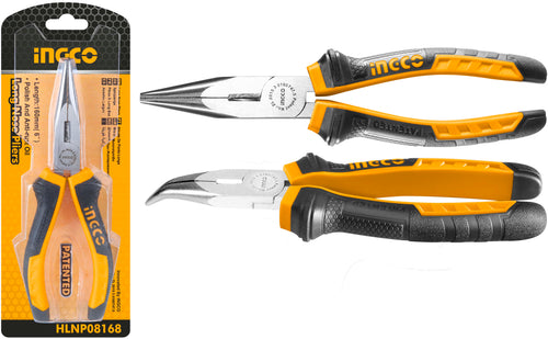 ALICATE INGCO - 160 MM /6" PUNTA CURVA #HBNP08168