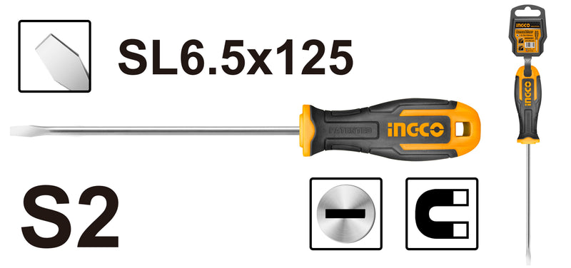 ATORNILLADOR INGCO CARPINTERO 6.5 x125 MM # HS686125(OF)