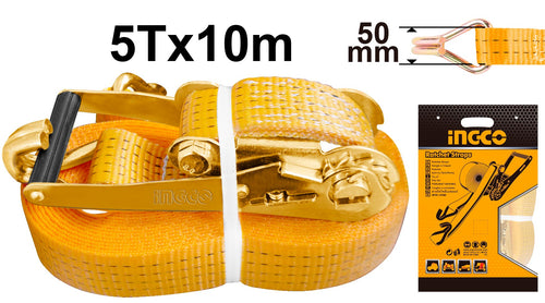 ESLINGA INGCO 10 MT X 50 MM CARGA MAXIMA 5.000 KG. # HRSP5101