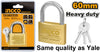 CANDADO INGCO 60 MM C/3 LLAVES # DBPL0602