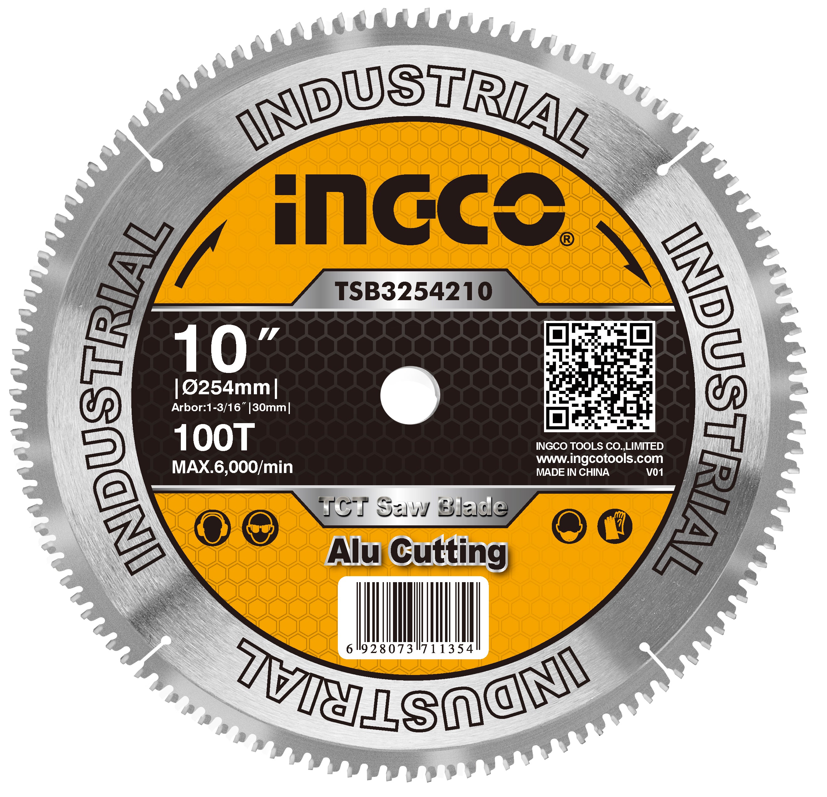SIERRA CIRCULAR INGCO P/ALUMINIO 10" X 100 DTS.# TSB3254210
