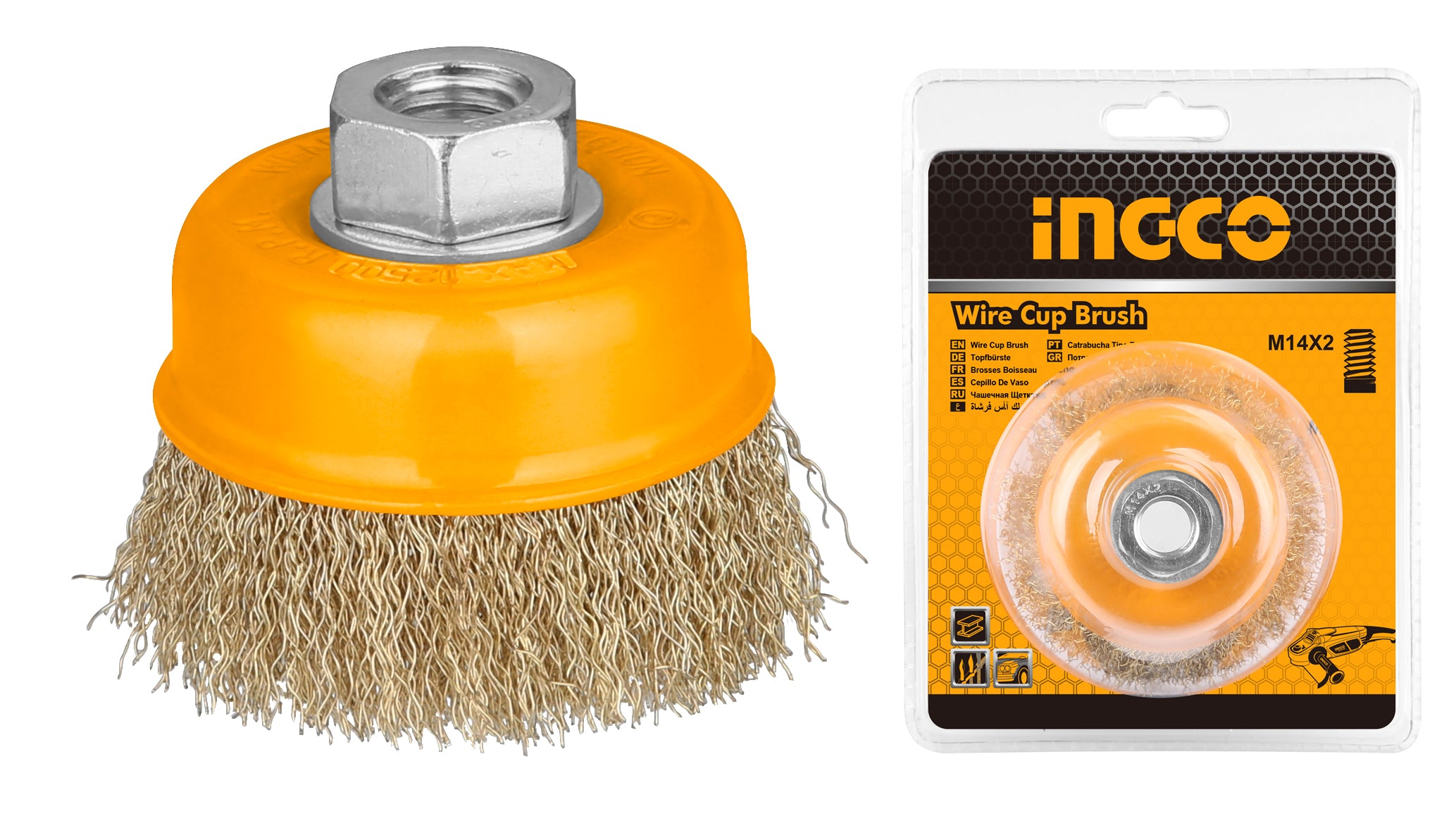 ESCOBILLA INGCO DE COPA P/ESMERIL LISA FINA 125 MM # WB11251
