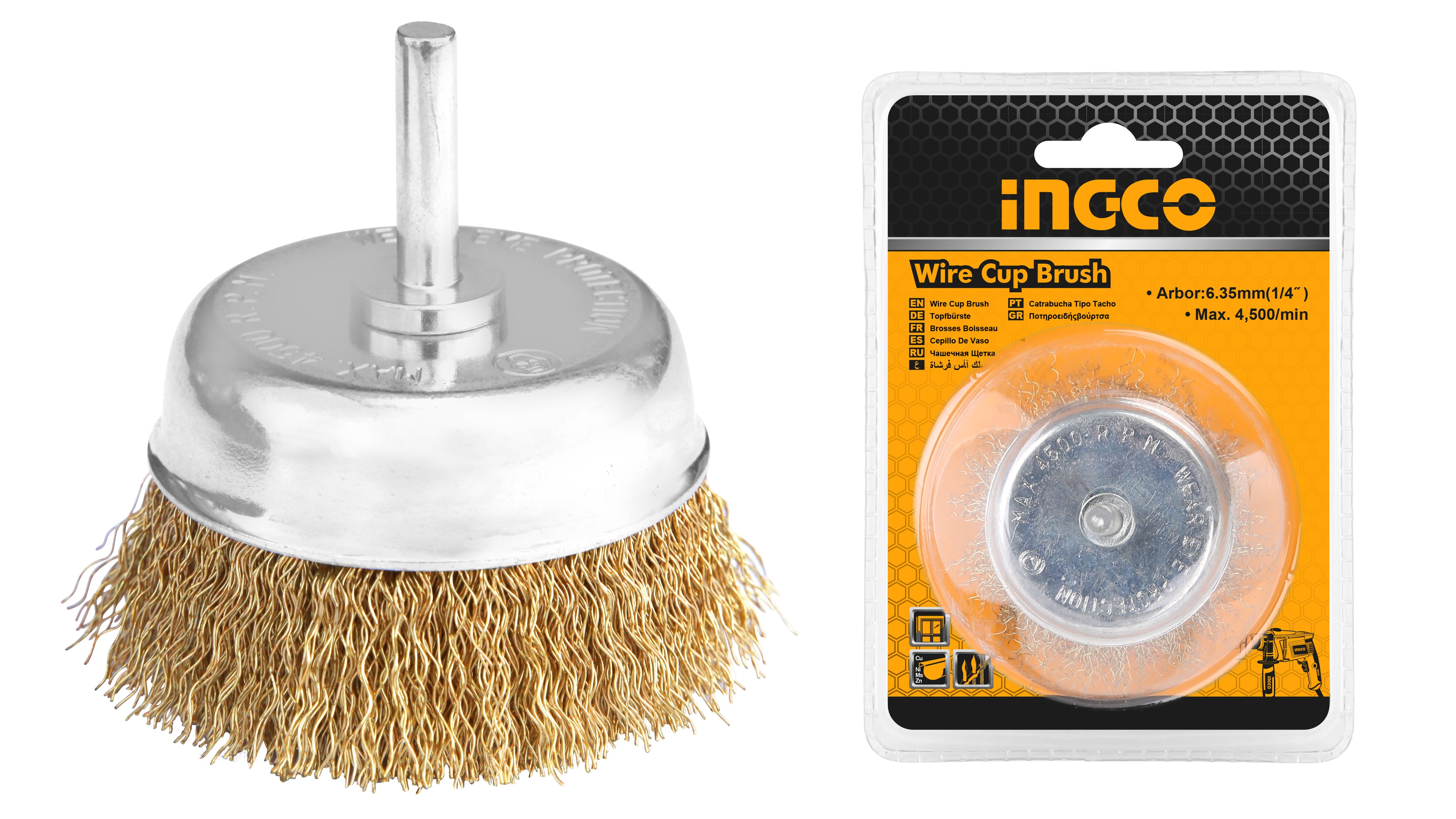 ESCOBILLA INGCO DE COPA P/TALAD.GRUESA 3" # WB30751