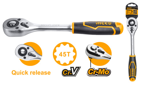 LLAVE CHICHARRA INGCO 1/2" MANGO ANTIDESLIZANTE # HRTH0812