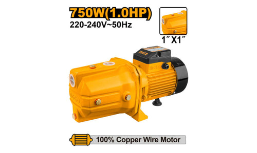 BOMBA AGUA INGCO AUTOCEBANTE INDUSTRIAL 750 WATTS - 1.0 HP # JP07508(OF)