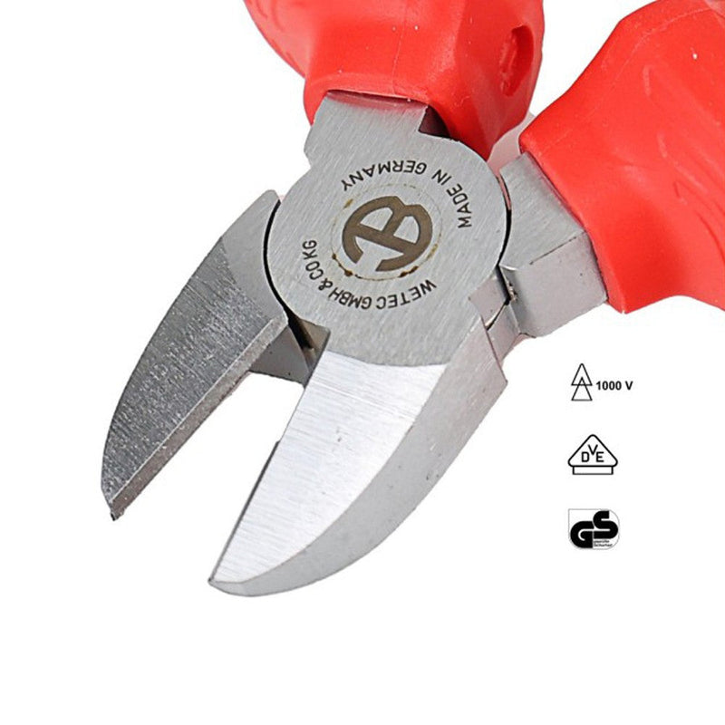Alicates de corte diagonal WETEC VDE. mango 3-K. 160 mm