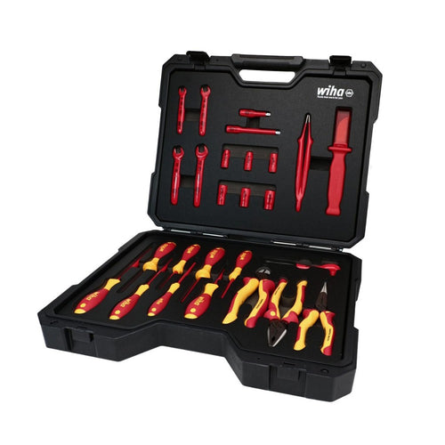 Kit de 26 herramientas para vehículos híbridos y eléctricos con aislamiento