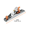 CEPILLO CARPINTERO TRUPER 6 BASE ESTRIADA # 6C (12021)