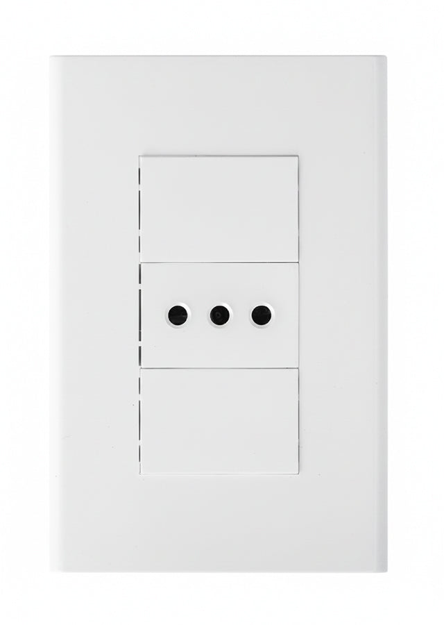 Modulo tomacorriente simple 10A blanco Blanco