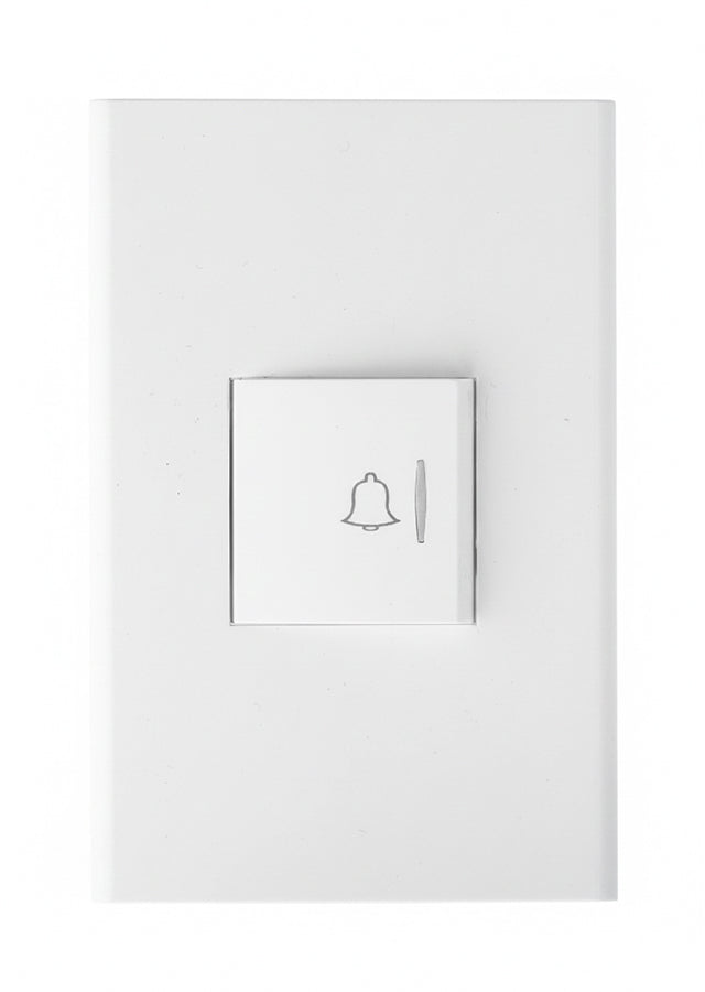 Modulo pulsador timbre blanco Blanco